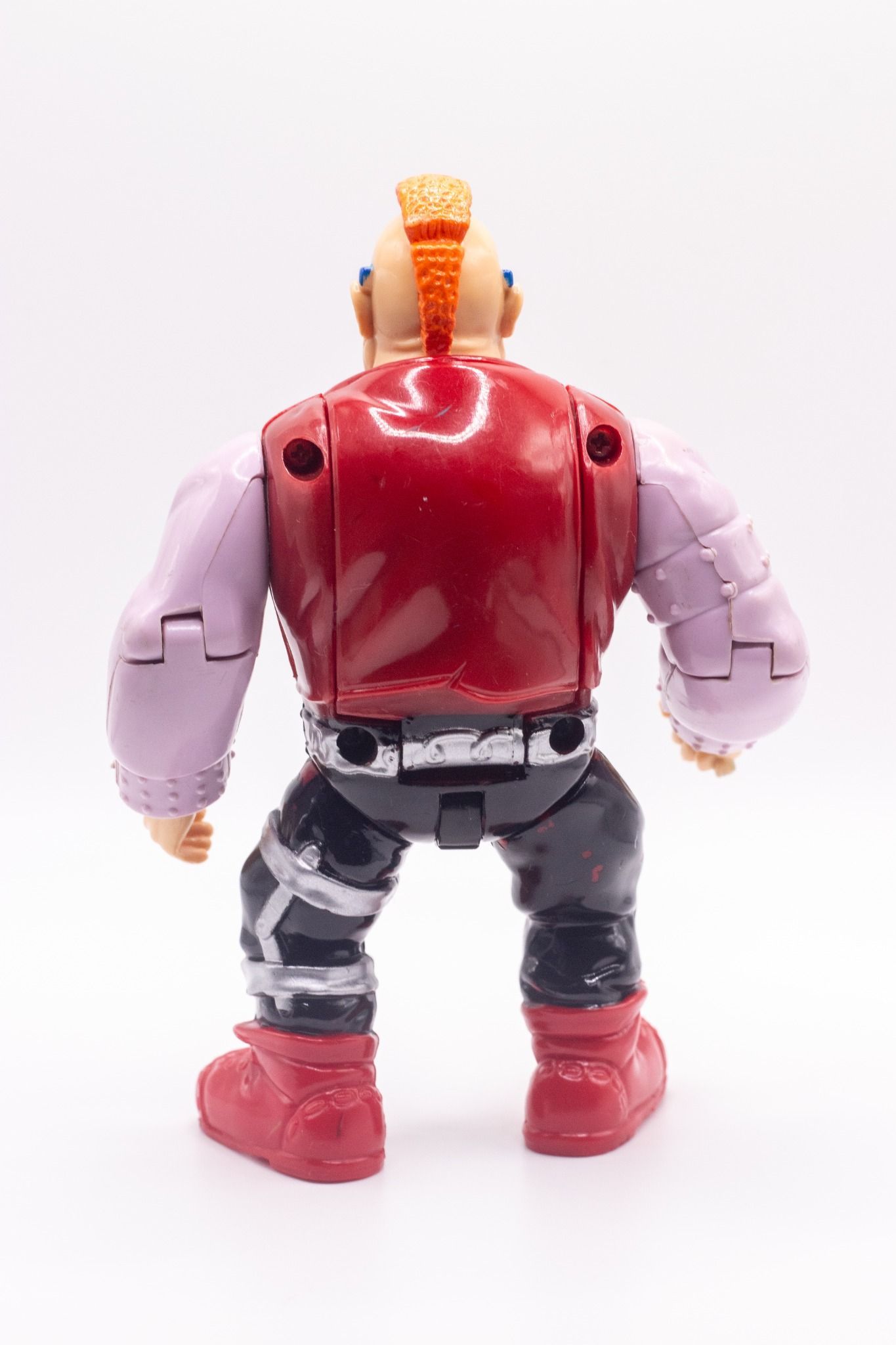 Rear view of Mutatin’ Bebop action figure in human form