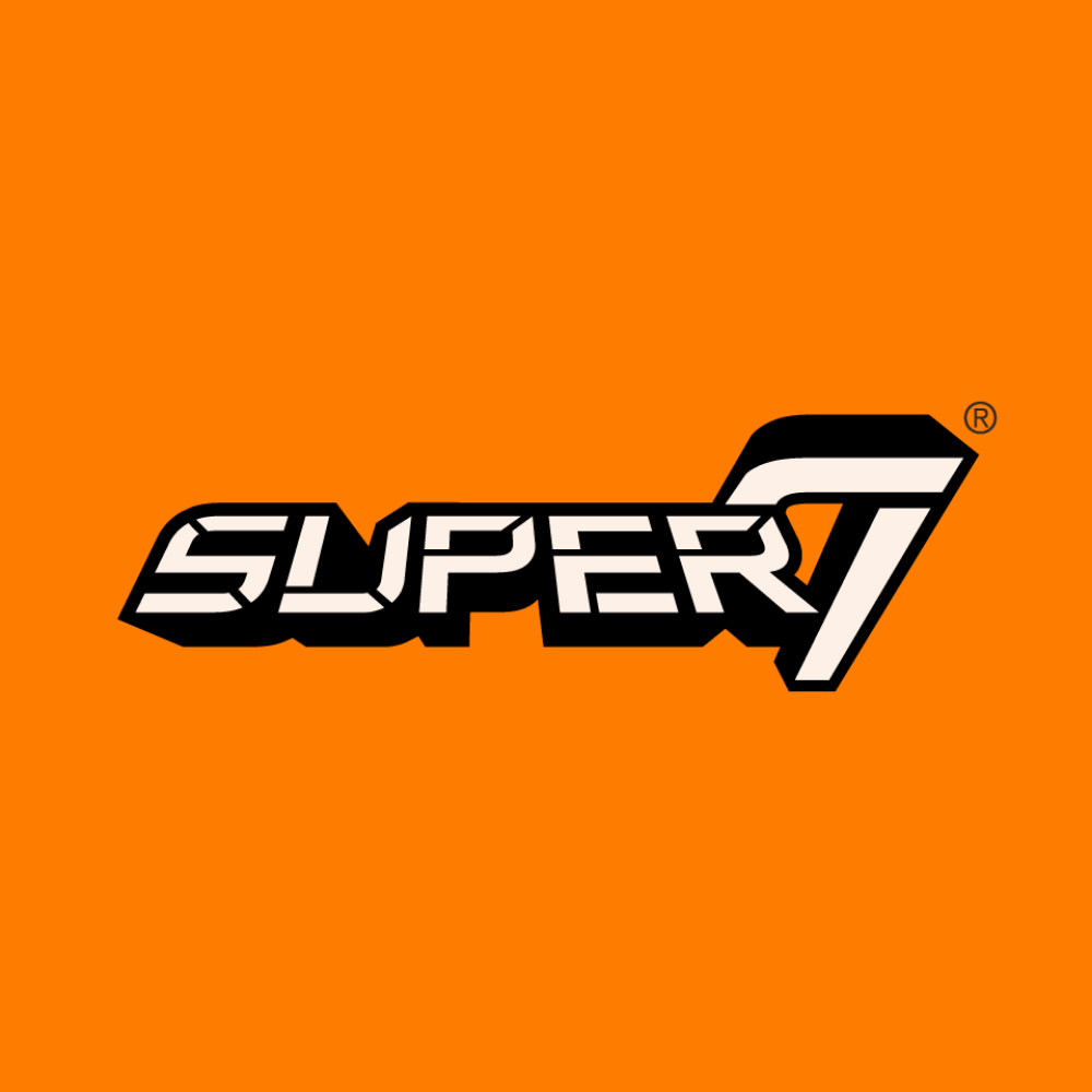 Super7 Logo on orange background