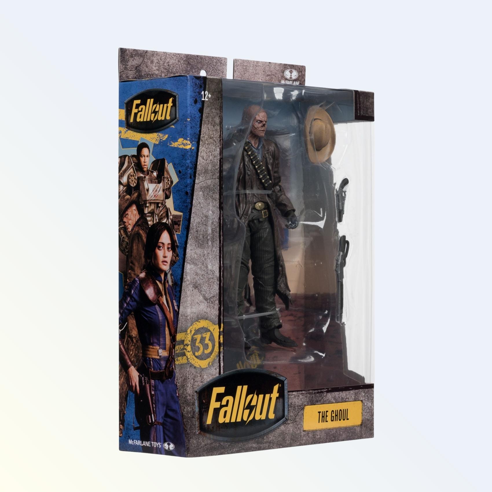 Window box packaging of The Ghoul action figure with accessories displayed