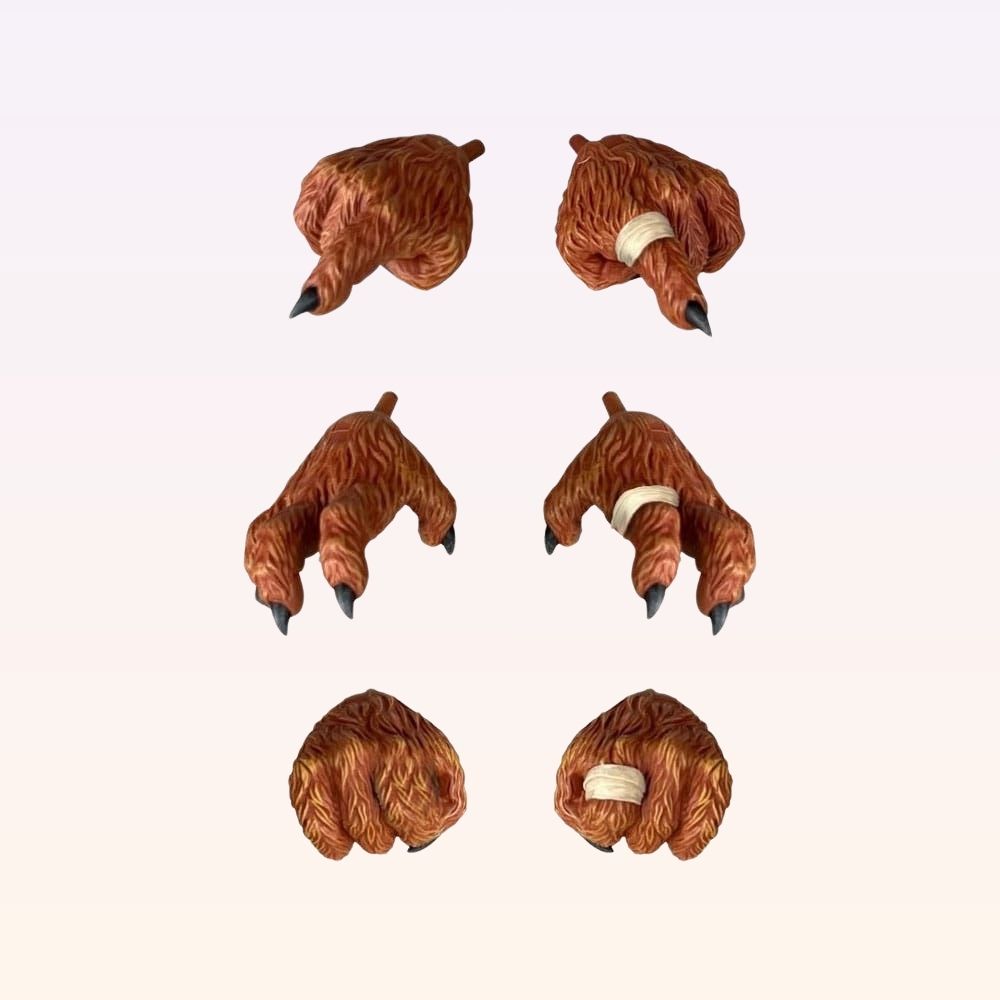 Wolf Breath Madballs action figure alternate hands with furry sculpt and clawed fingers