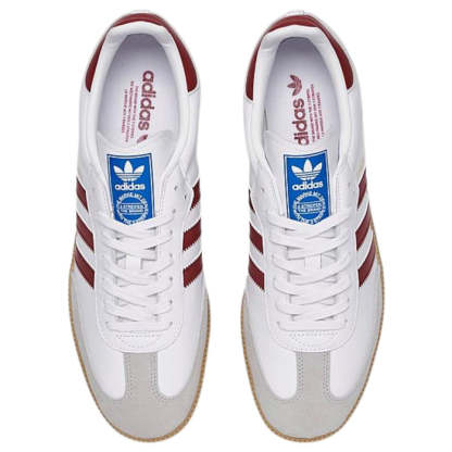 adittgdas Men's Samba OG White/Collegiate Burgundy/Gum