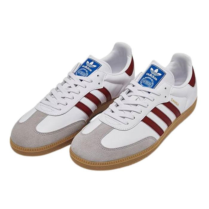 adittgdas Men's Samba OG White/Collegiate Burgundy/Gum