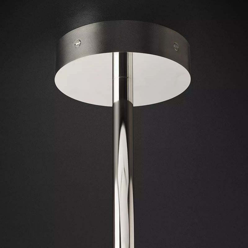 Glass Ball 6-stem Chandelier 55"-HiLamps