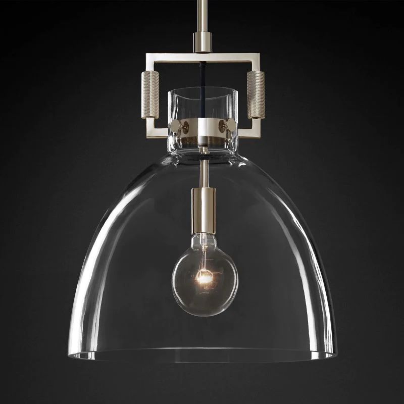 MACHINIST GLASS CLOCHE PENDANT