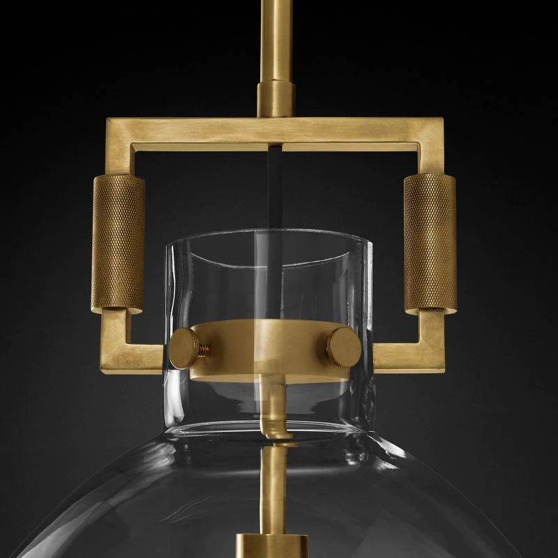 MACHINIST GLASS CLOCHE PENDANT