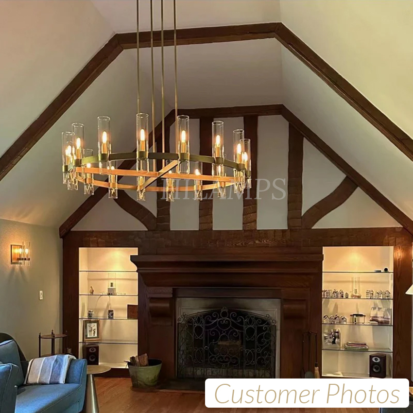 Ravelle Round Chandelier 72"