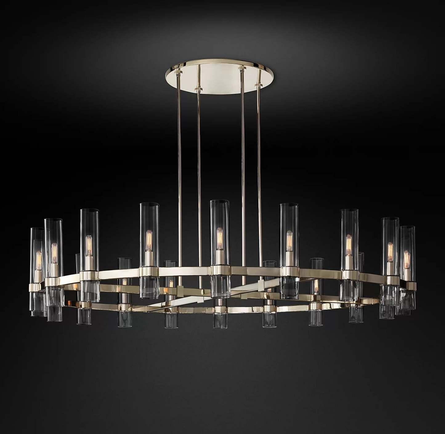 Riverton Round Chandelier 72"-HiLamps