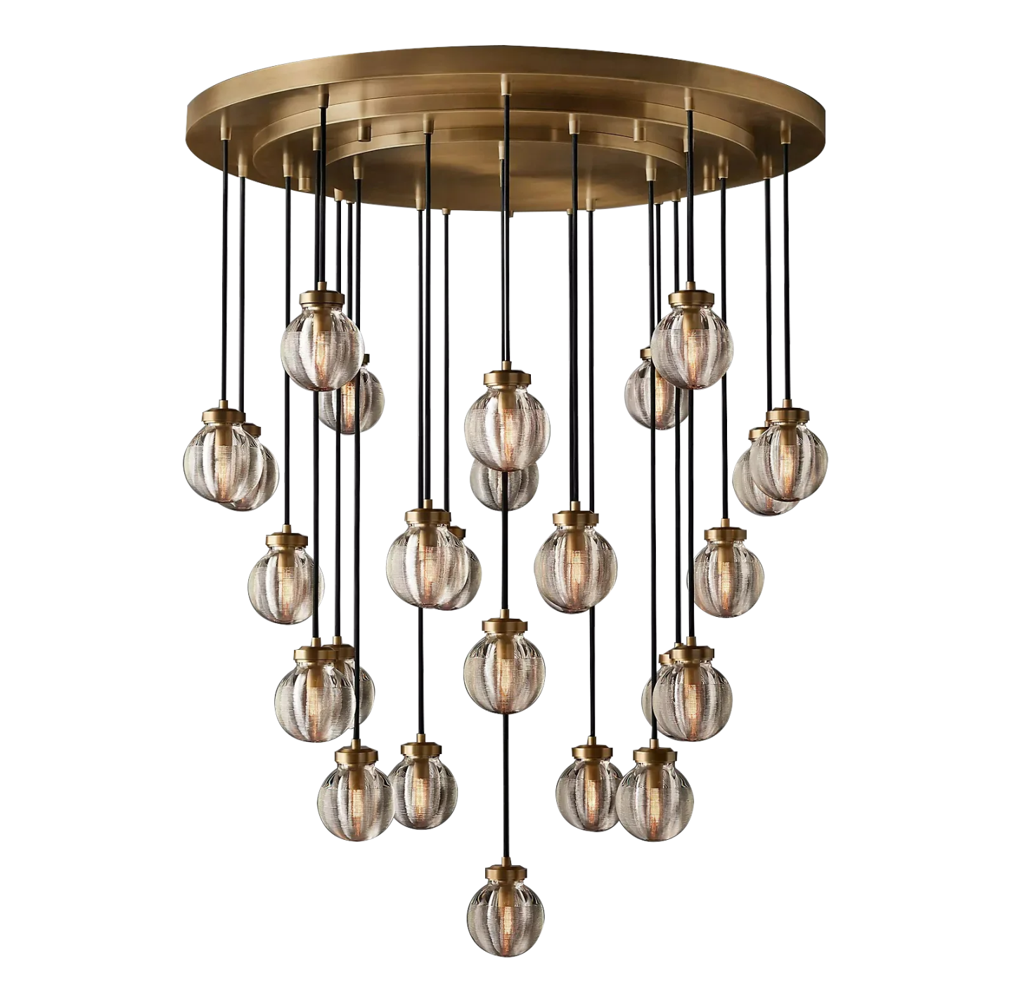 PEARL ROUND CHANDELIER 38"