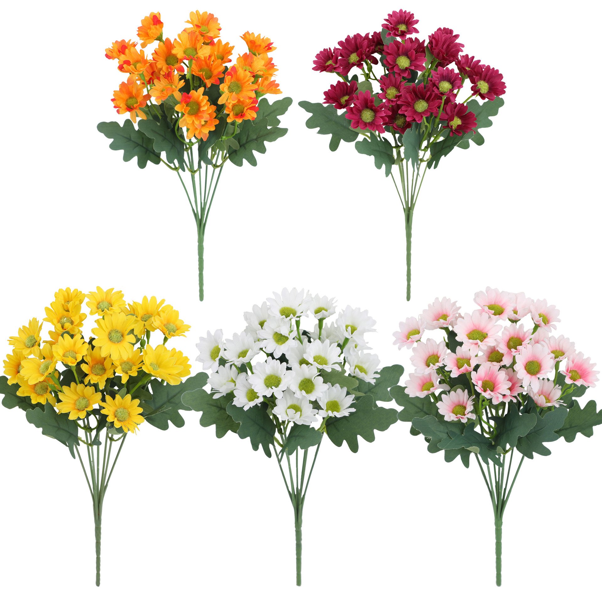 🏆Flash Sale⚡Artificial Outdoor Sunset Mums Flowers - UV resistant, Waterproof, Windproof