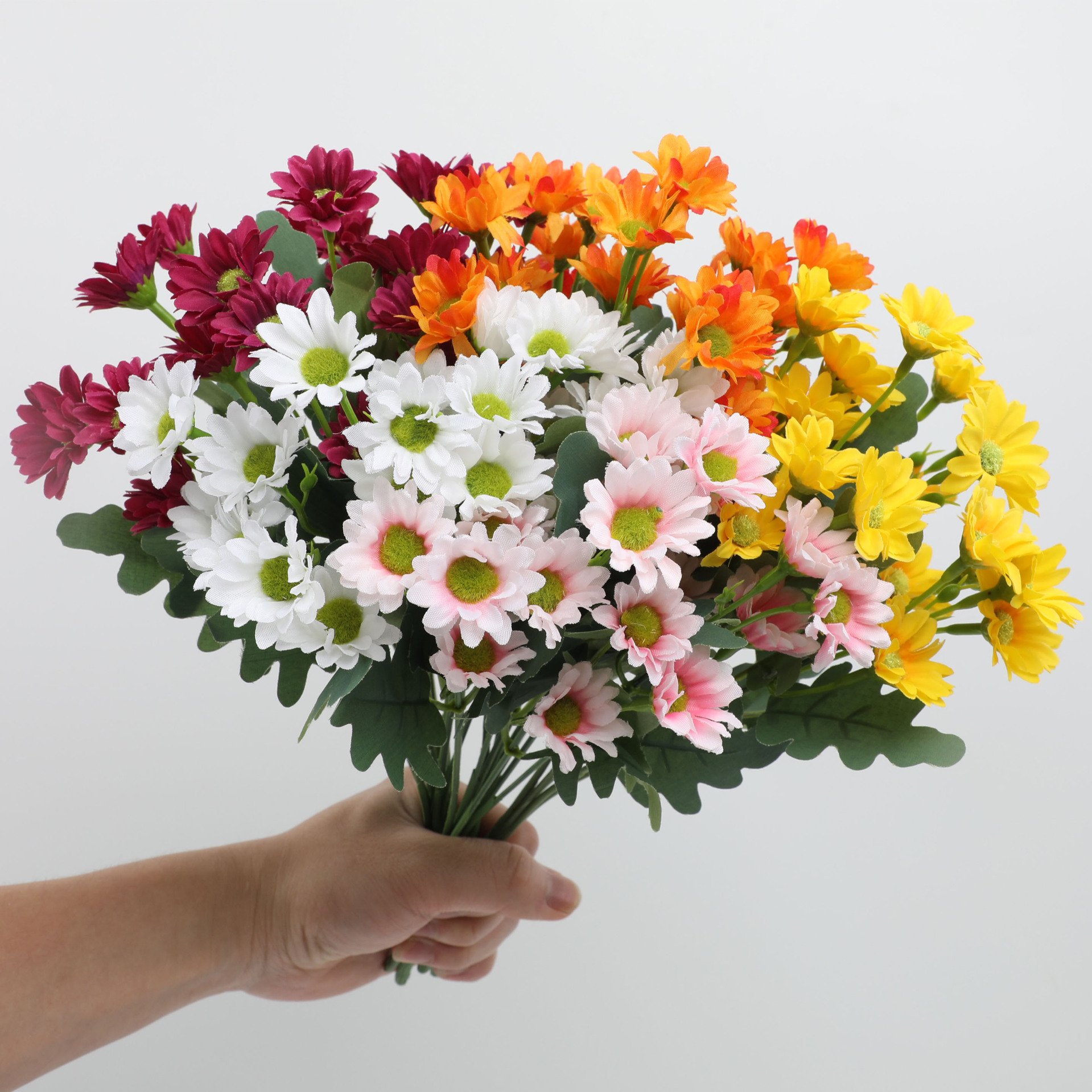 🏆Flash Sale⚡Artificial Outdoor Sunset Mums Flowers - UV resistant, Waterproof, Windproof
