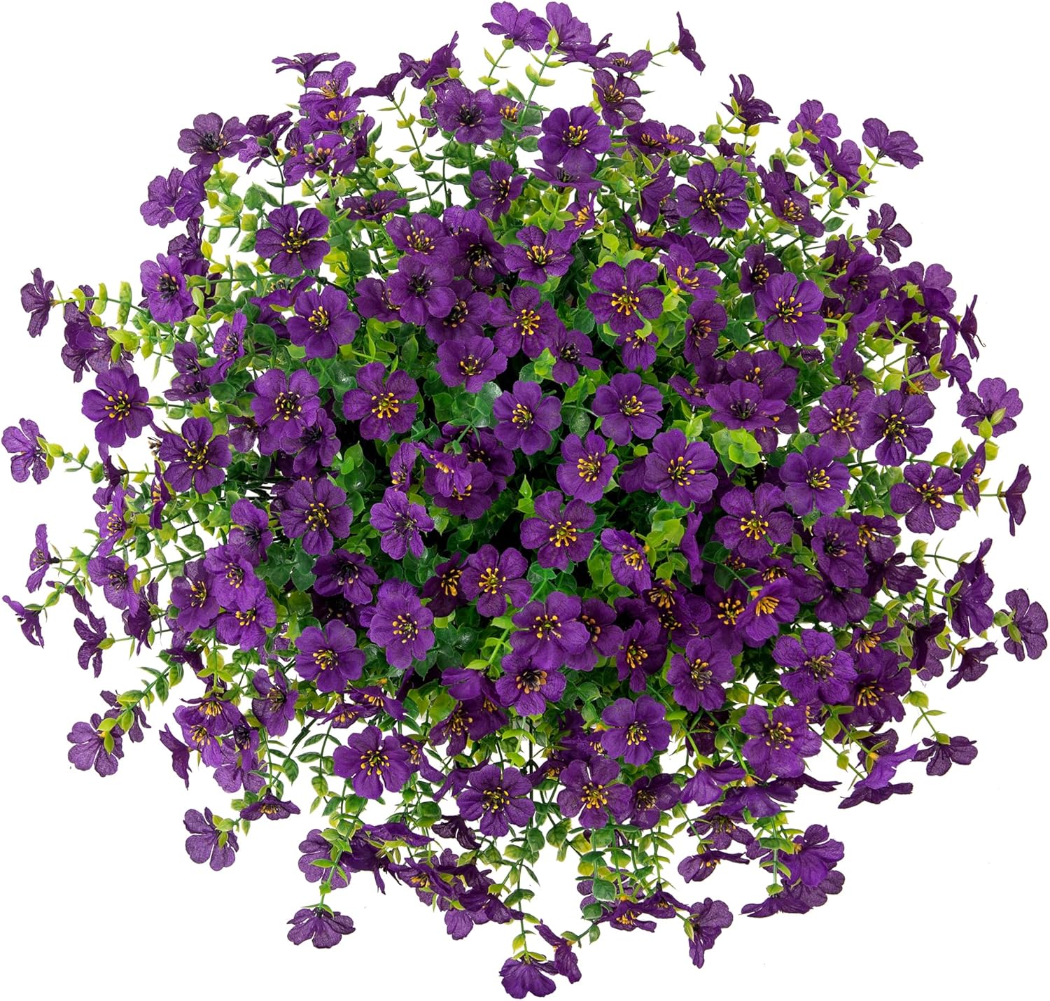 Artificial Fake Hanging Red Plants Flowers Basket for Outdoor Fall Winter Christmas, Faux Silk Daisy Mums Look Real UV Resistant for Outside Porch Home Patio Garden Yard Decoration