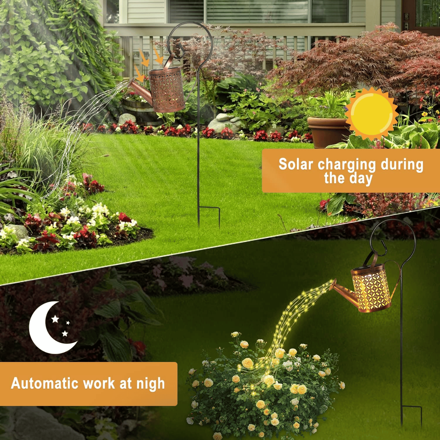 🔥Last Day 70% OFF- 💦Solar Waterfall Lights💐