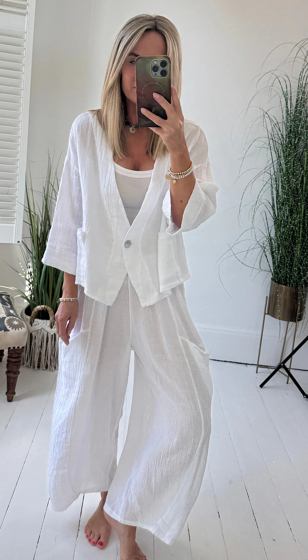 2025 New Arrivals Women's Summer Daily Casual Breathable Linen Suit