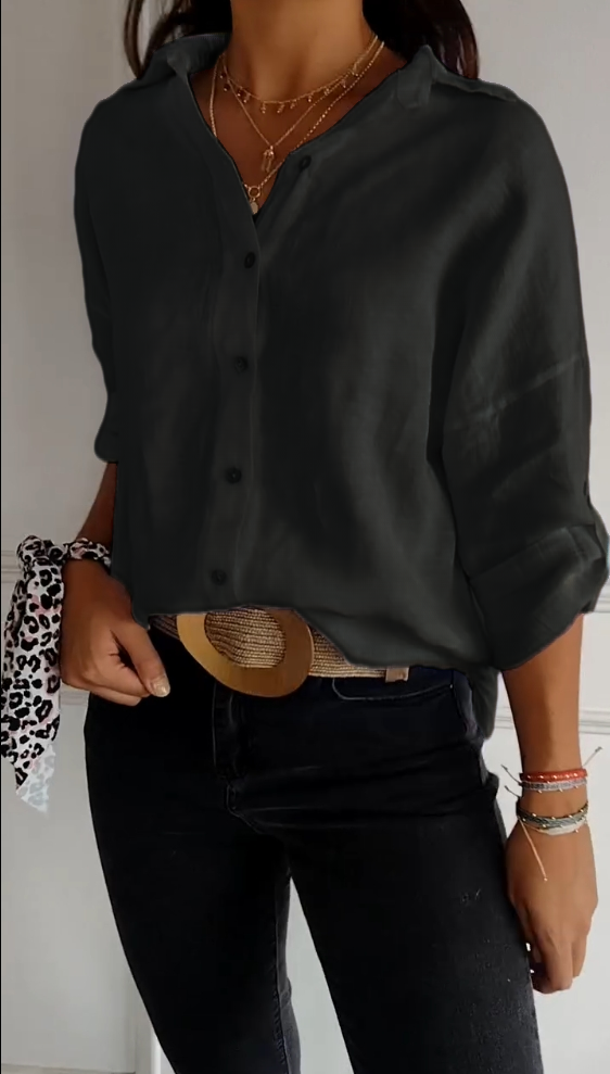 Cotton and Linen Casual Solid Color Shirt(Buy 2 get free shipping)