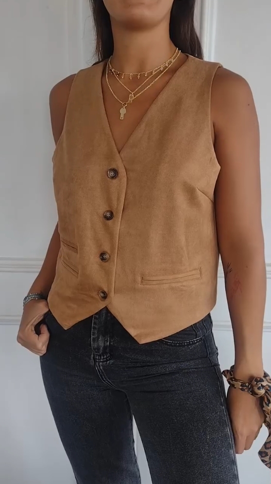 Commuter solid color vest coat (Buy 2 get free shipping)