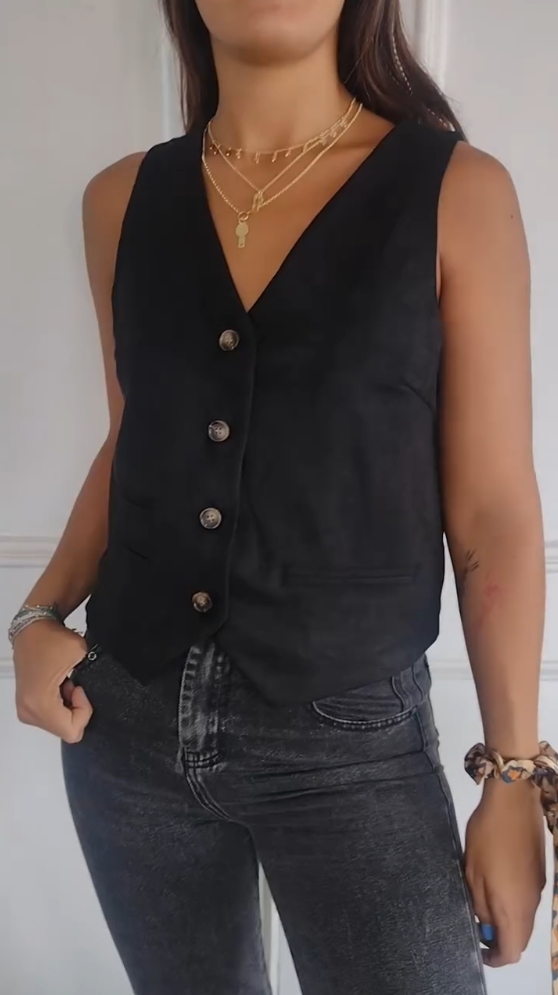Commuter solid color vest coat (Buy 2 get free shipping)