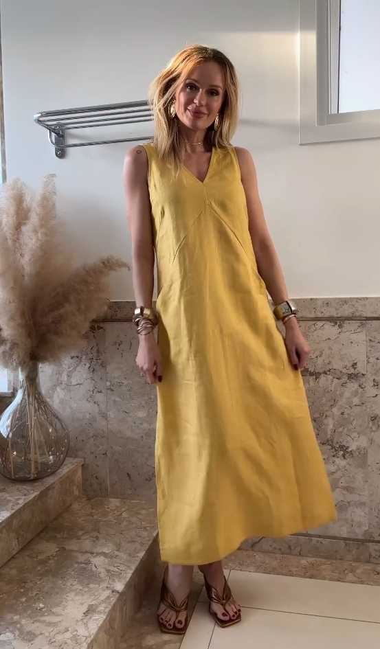TENCEL + LINEN SLEEVELESS POCKET DRESS(Buy 2 get free shipping)