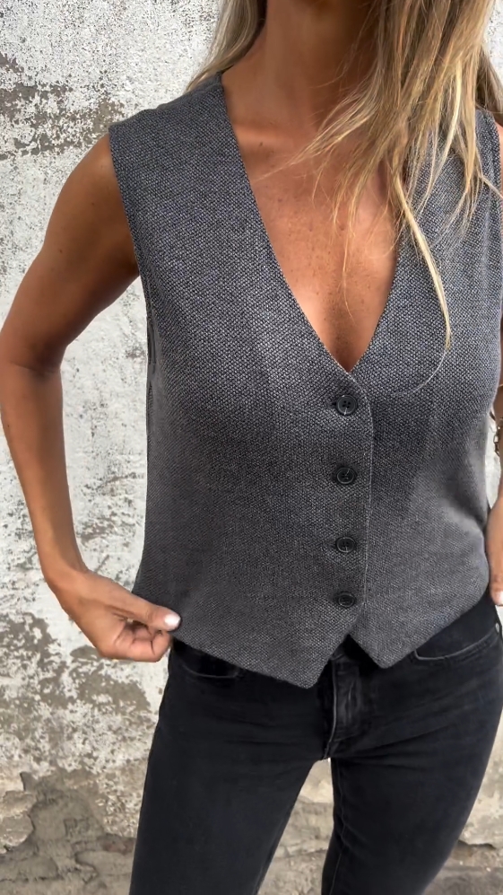 Casual solid color women's suit vest(Buy 2 get free shipping)