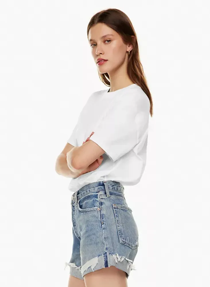 Parker Long Cuffed Jean Short