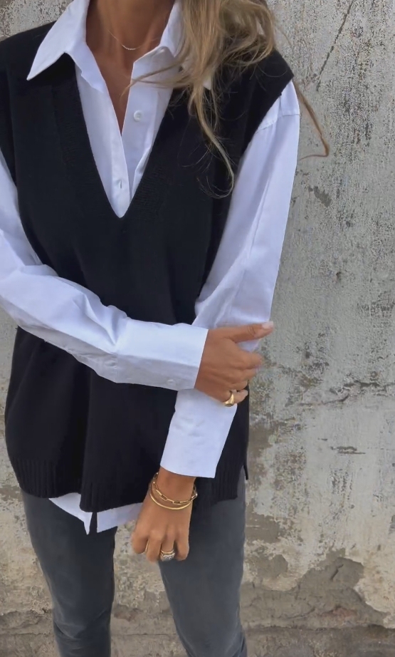 New Fall V-neck Vest Cashmere Sweater