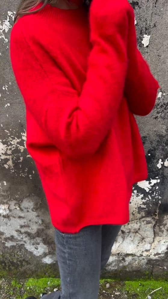 Bright Mohair Cozy Crew Neck Sweater