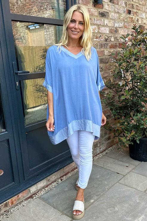 Teresa V-Neck Top Sage Green
