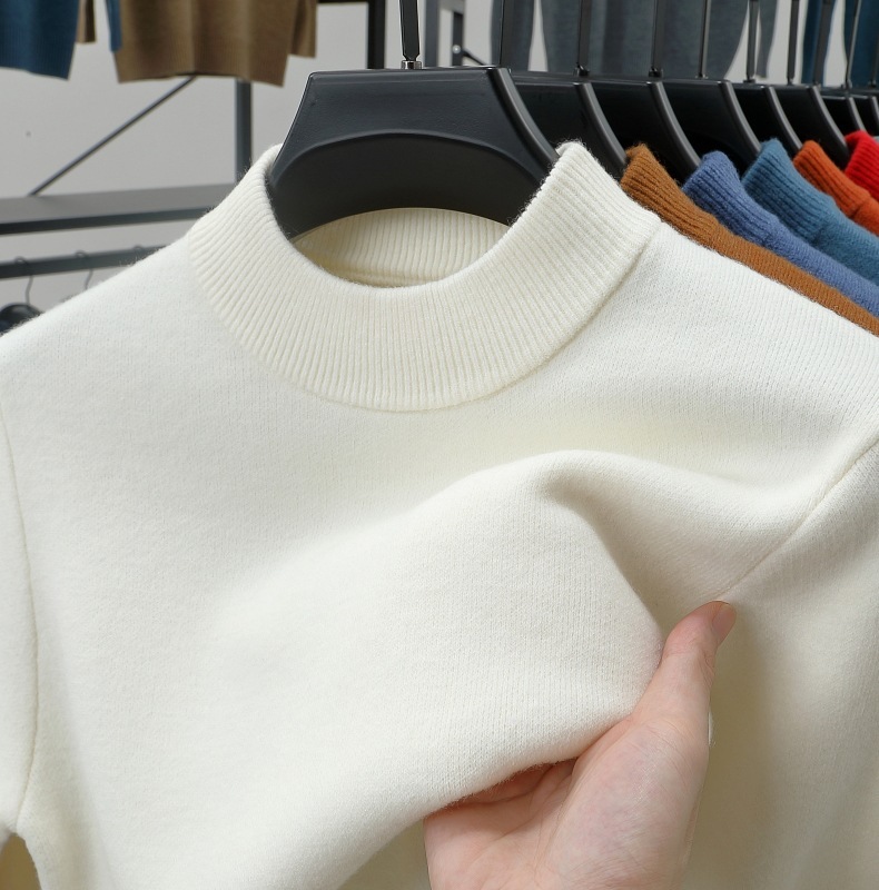 Men's autumn and winter stand collar cashmere warm sweater