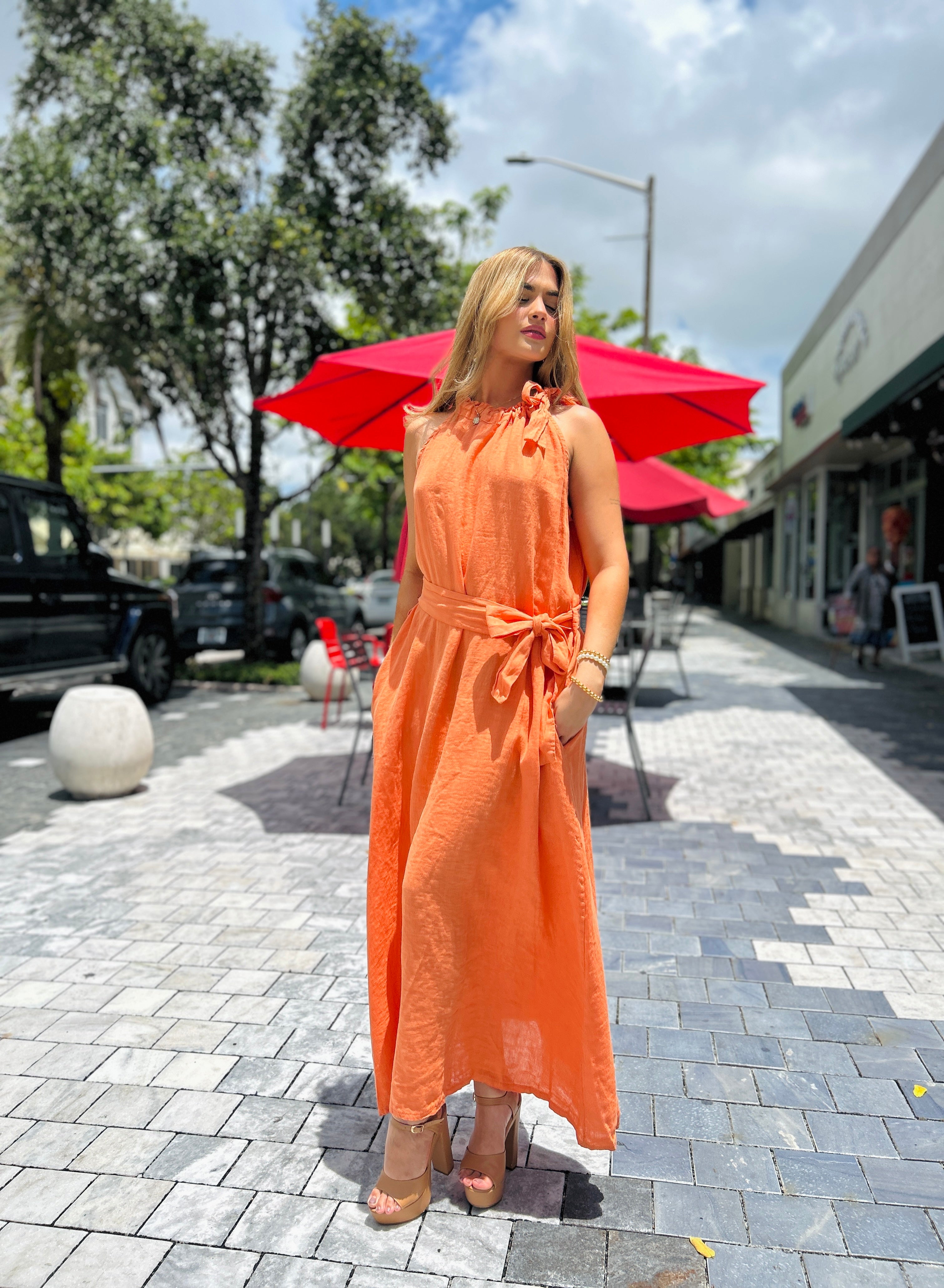 Jamila Linen Dress