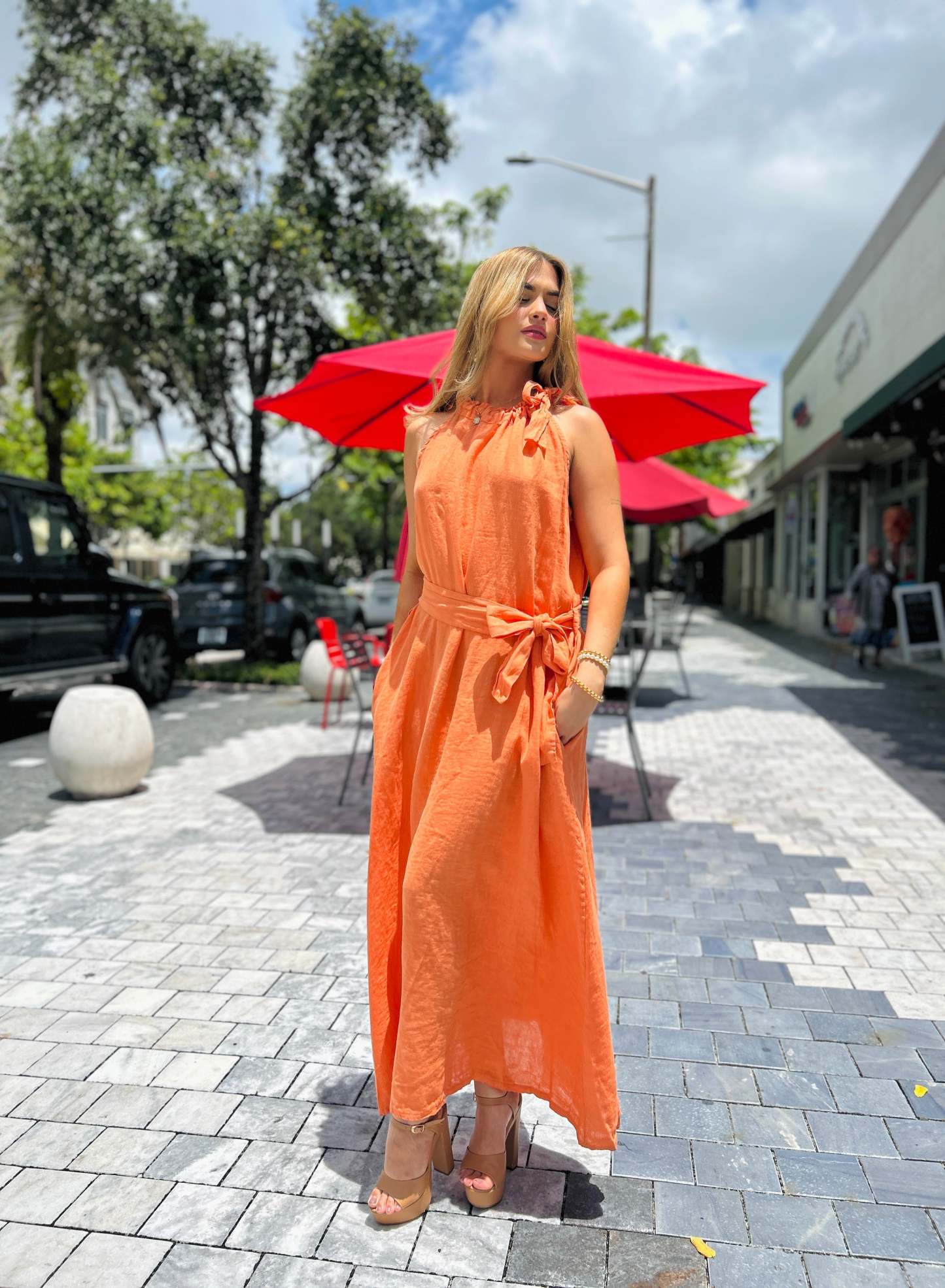 Jamila Linen Dress