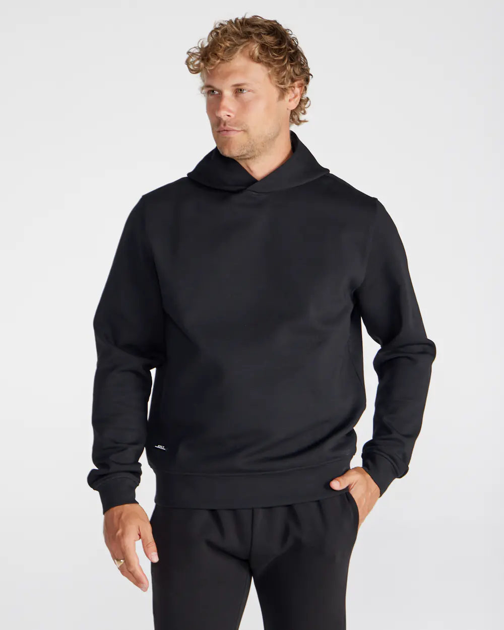 Men's new elastic breathable hoodie