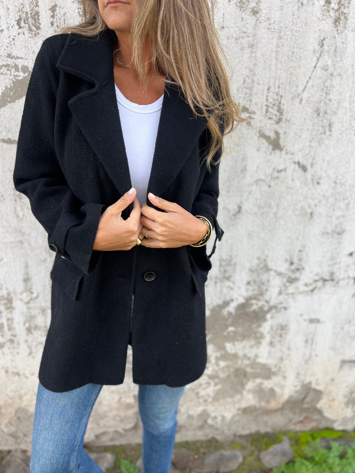 2024 Winter New Wool Lapel Mid-Length Coat