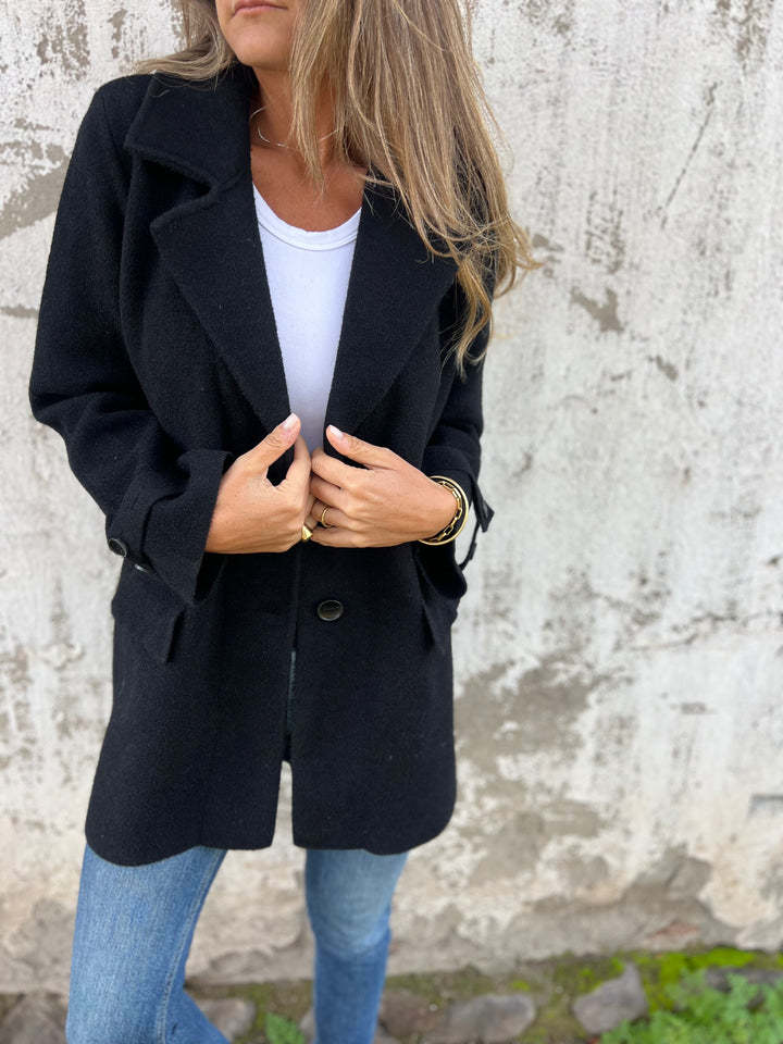 2024 Winter New Wool Lapel Mid-Length Coat