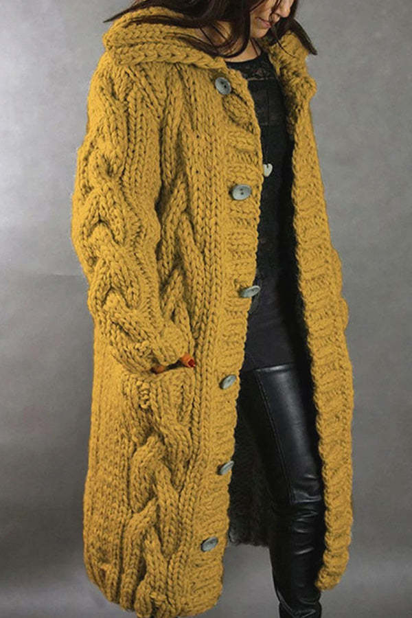 New cardigan large size casual warm sweater jacket