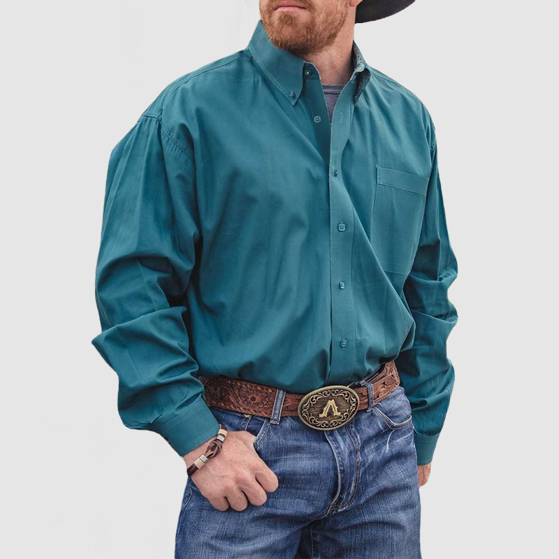 2025 Men's Vintage Western Casual Cotton Shirt ( NEW )