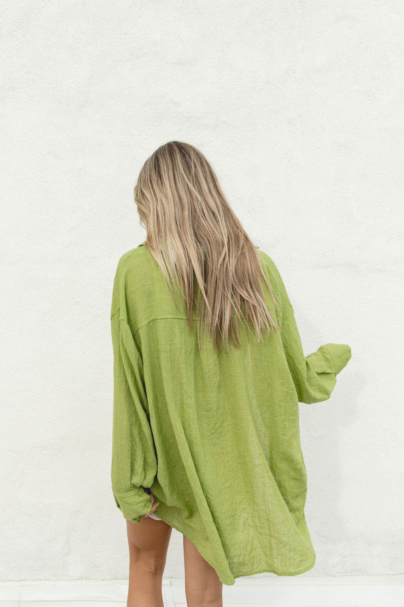 2024Poolside Oversized Button Top
