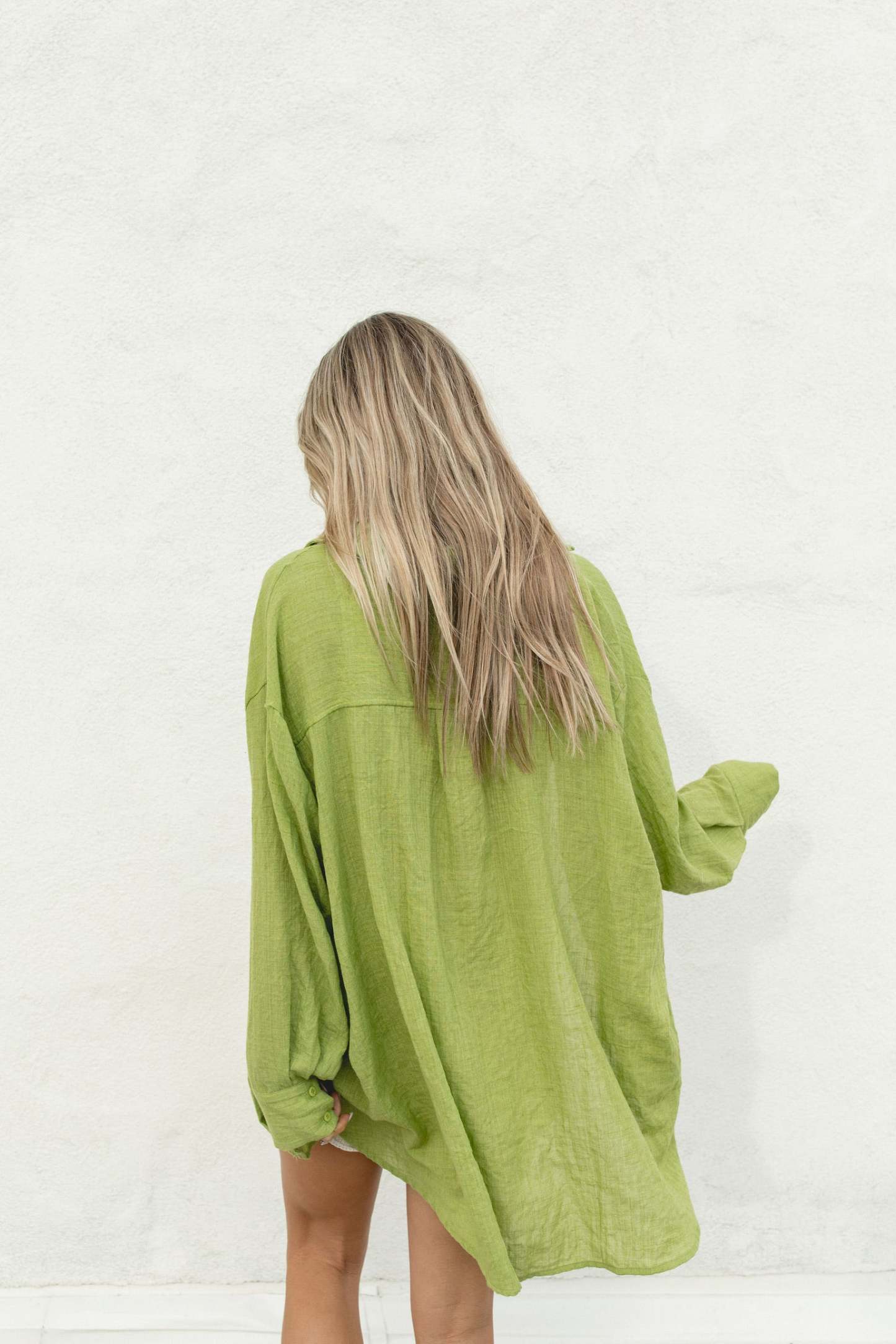 2024Poolside Oversized Button Top