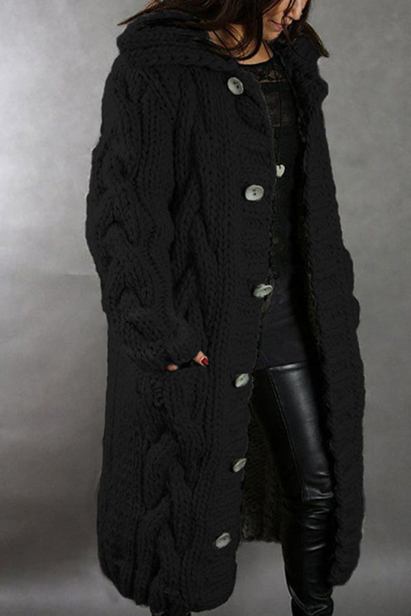 New cardigan large size casual warm sweater jacket