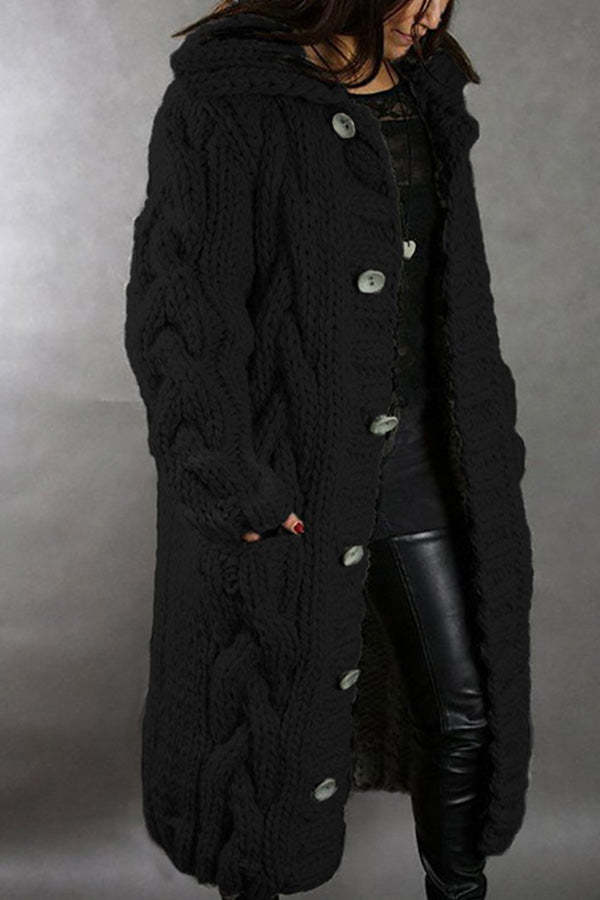 New cardigan large size casual warm sweater jacket