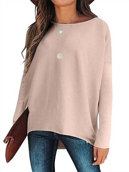 ⭐women's Irregular Oversized Dolman Sleeve Knitted Pullover