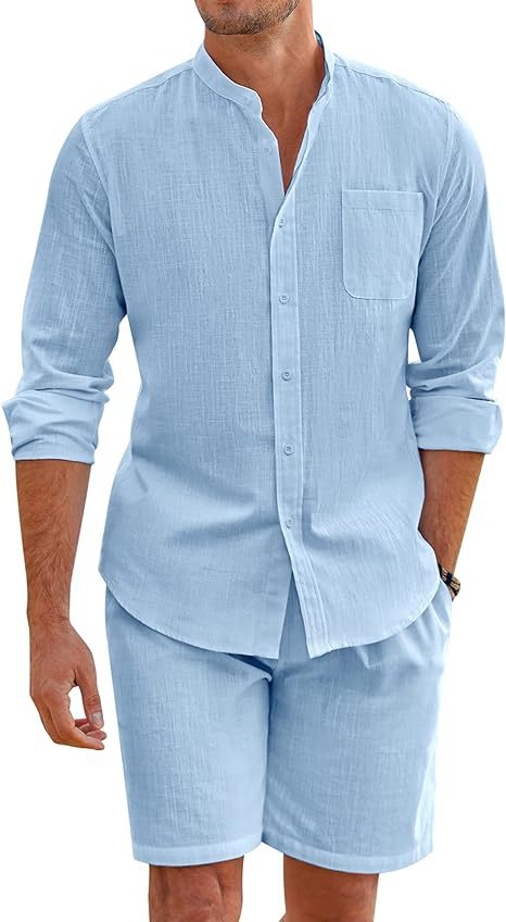 Men's Summer Comfort Linen Leisure Suit