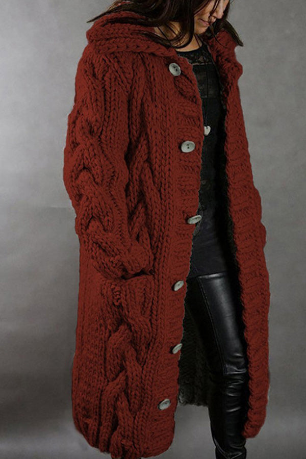 New cardigan large size casual warm sweater jacket