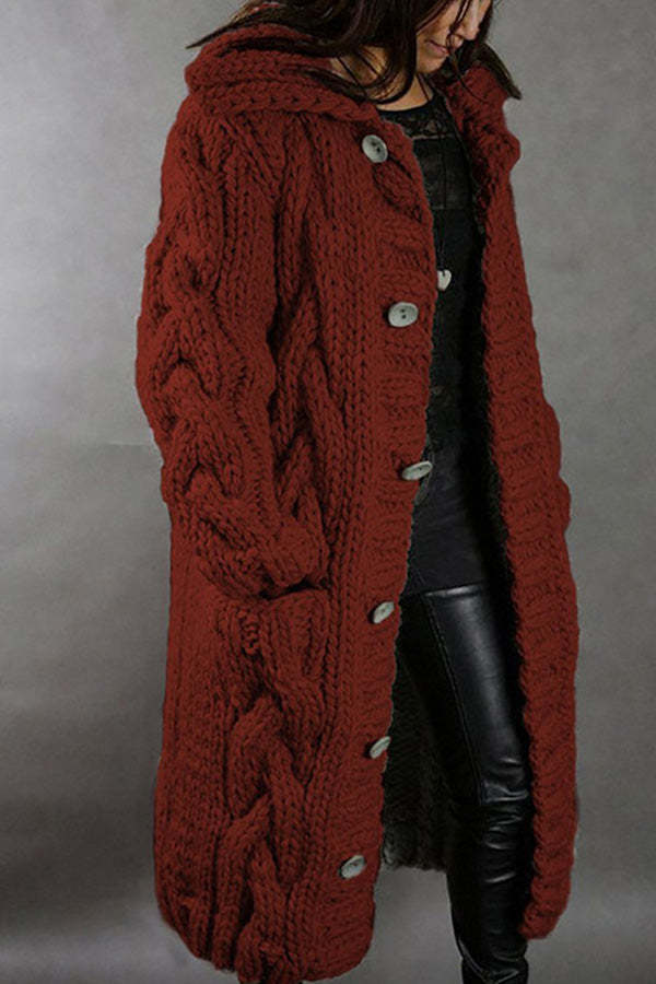 New cardigan large size casual warm sweater jacket
