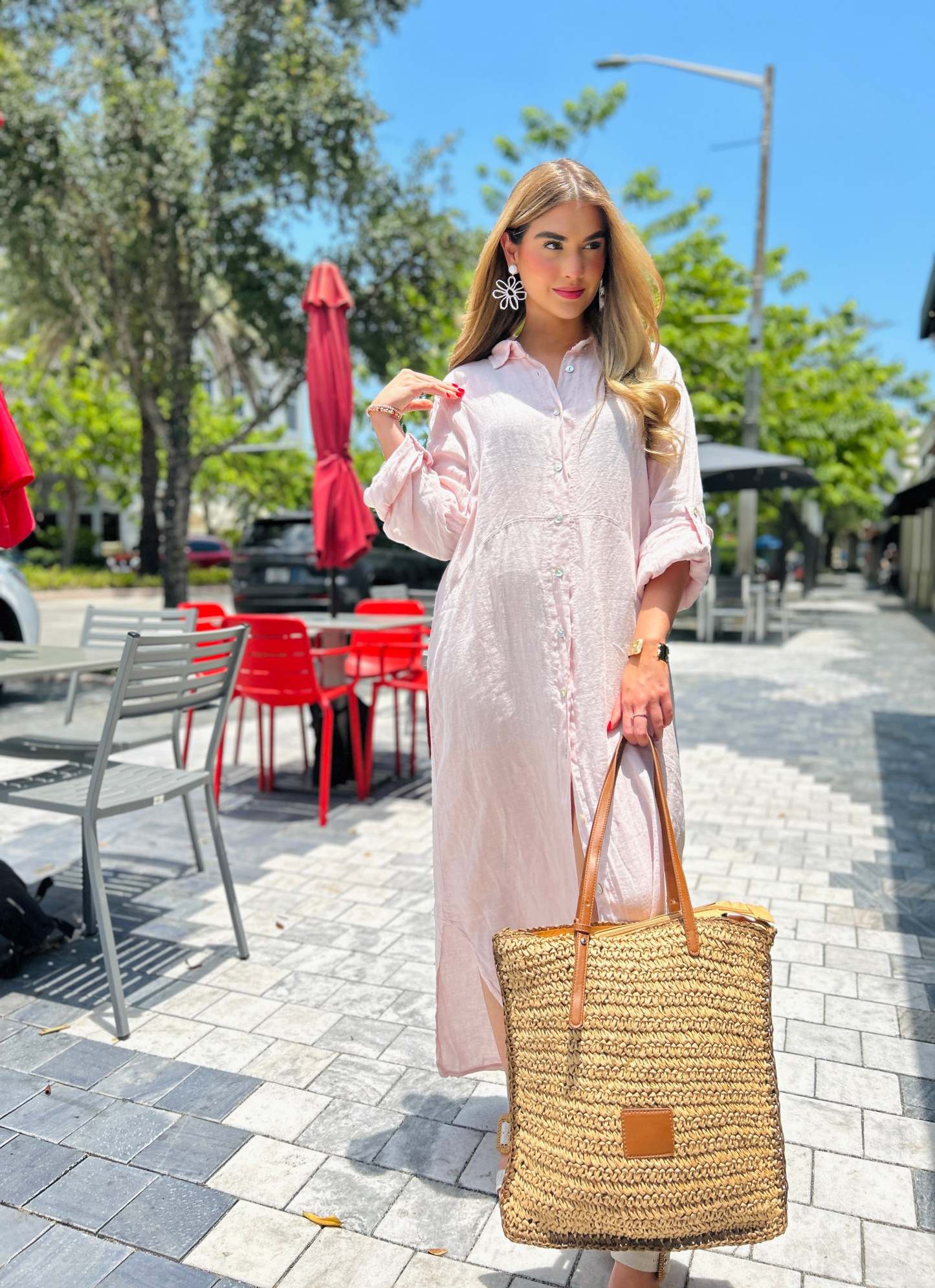 Sicily Linen Maxi Shirt