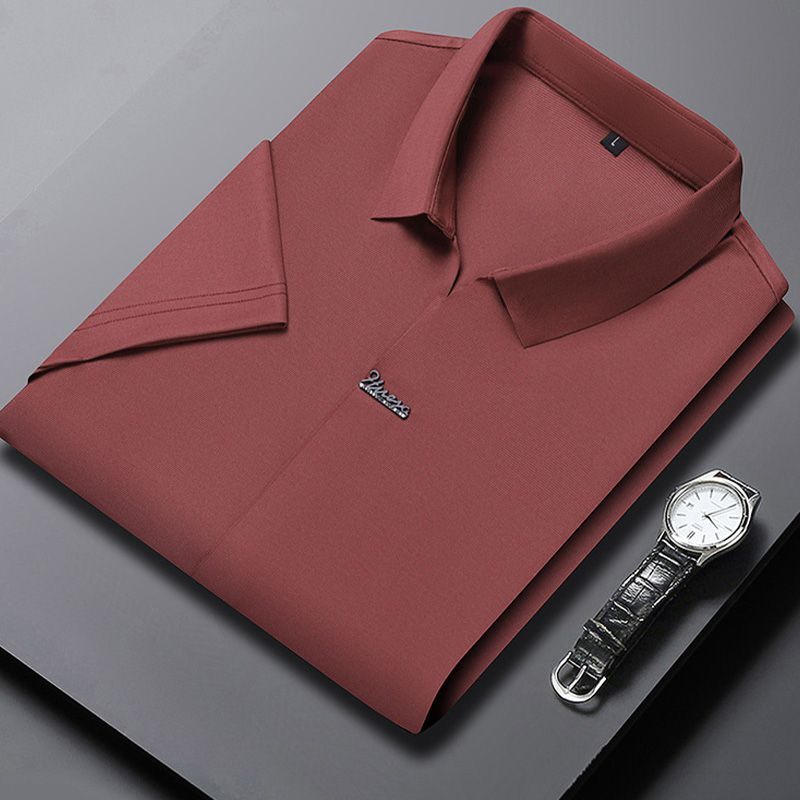 🎁Hot Sale Men's Casual Revers Atmungsaktiv Knitterfrei T-shirt
