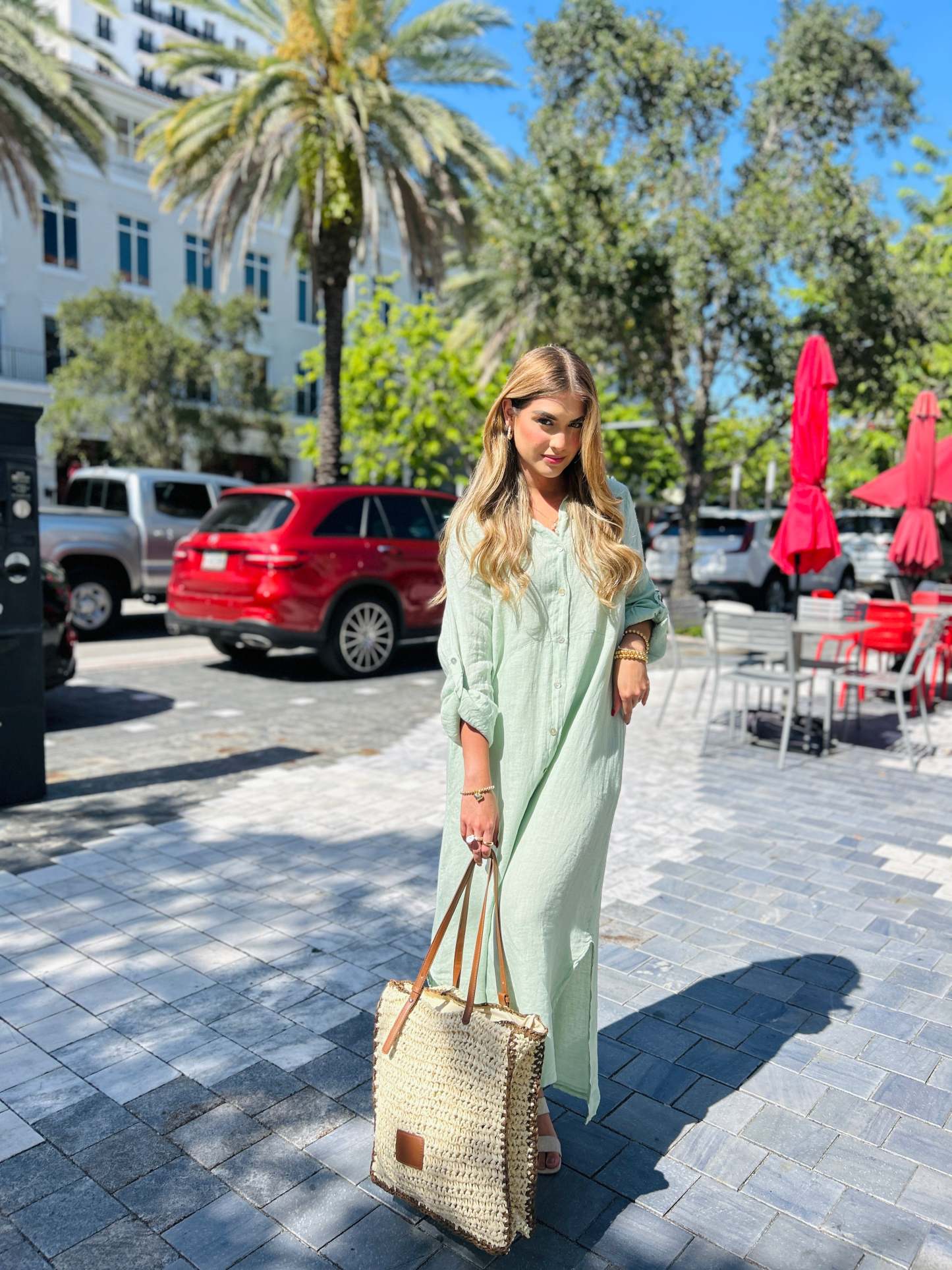 Sicily Linen Maxi Shirt
