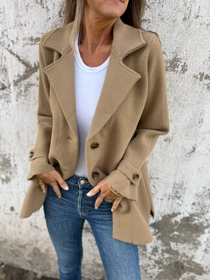 2024 Winter New Wool Lapel Mid-Length Coat
