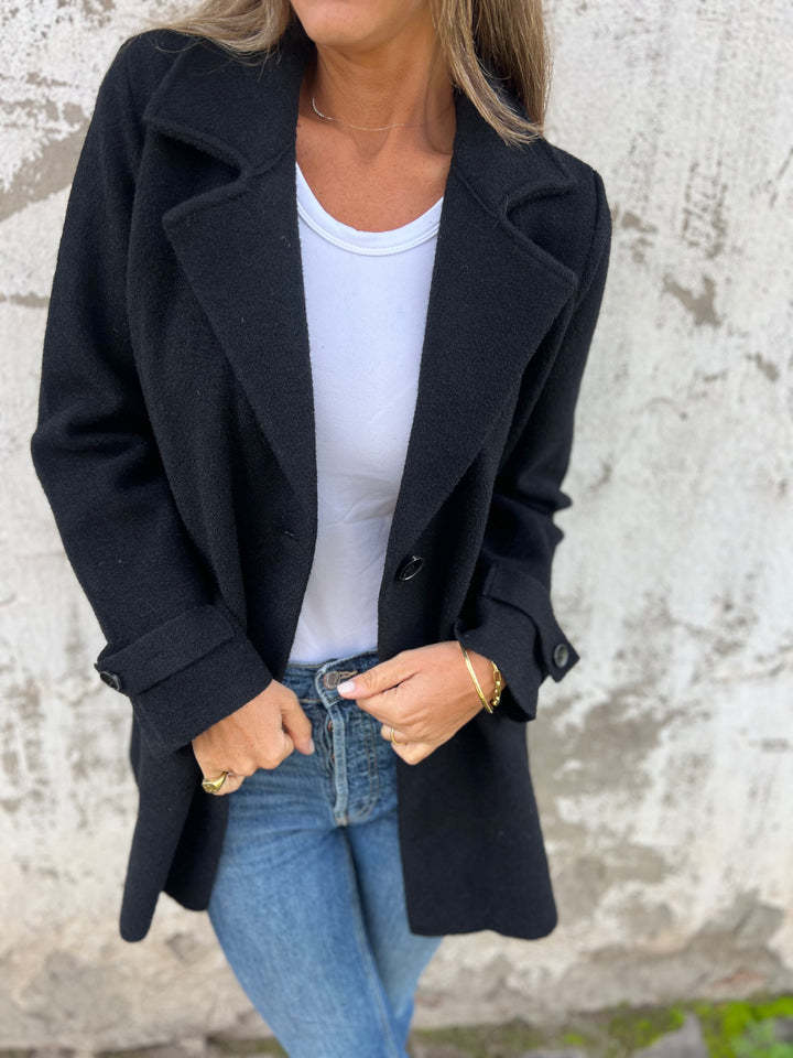 2024 Winter New Wool Lapel Mid-Length Coat