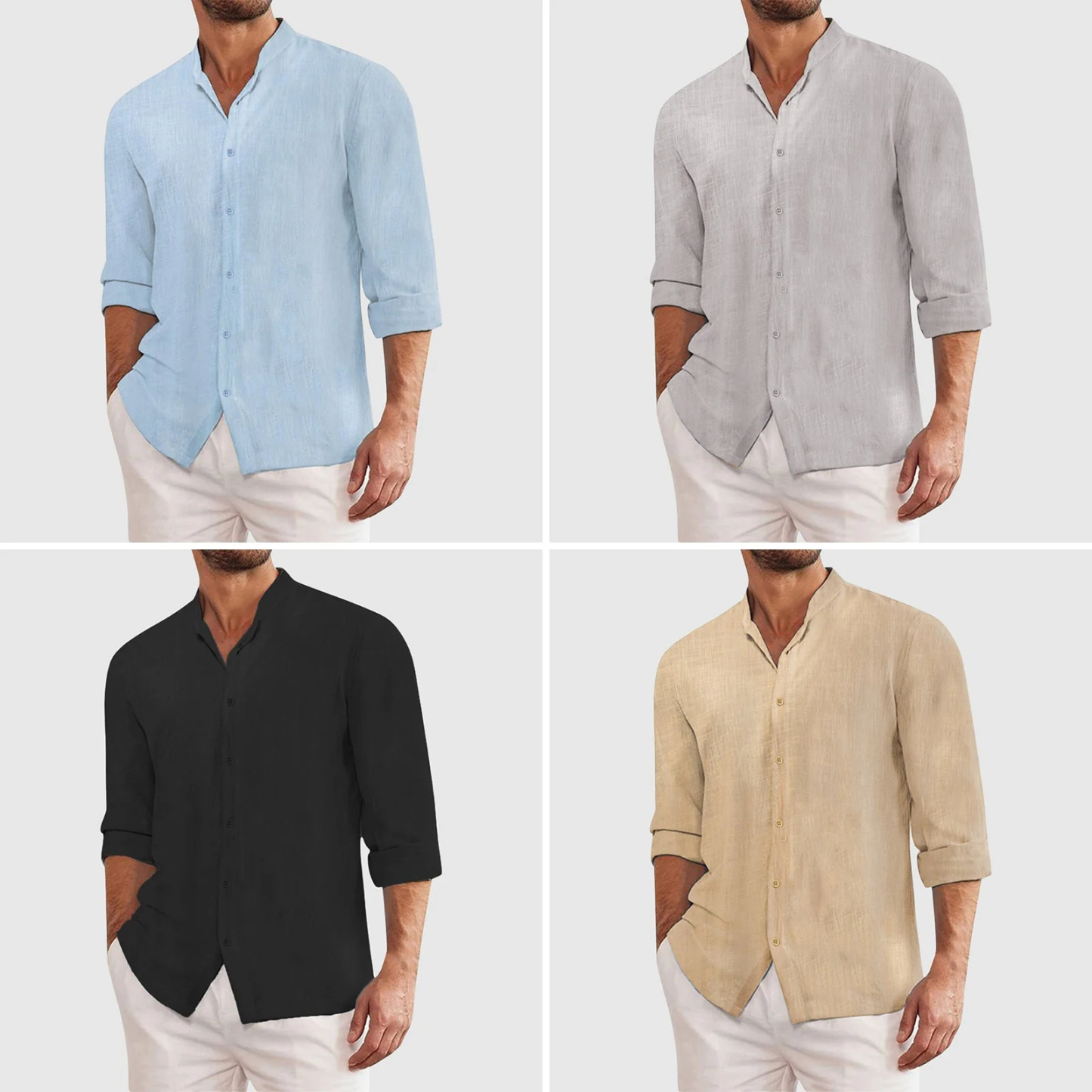 2025 Men's New Coast Linen Shirt