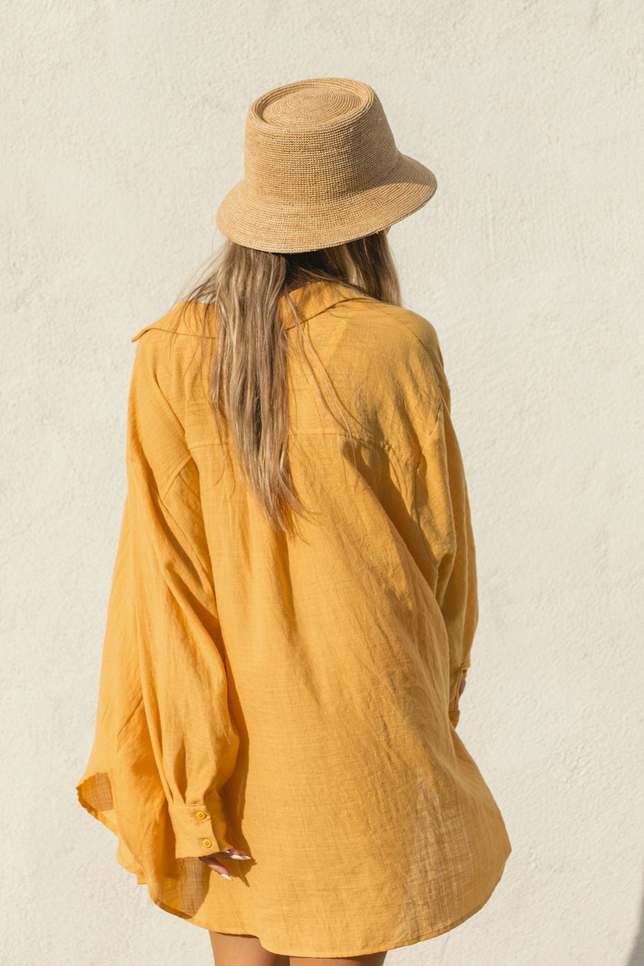 2024Poolside Oversized Button Top
