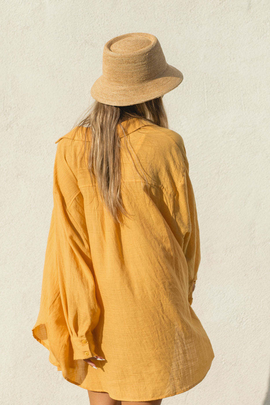 2024Poolside Oversized Button Top